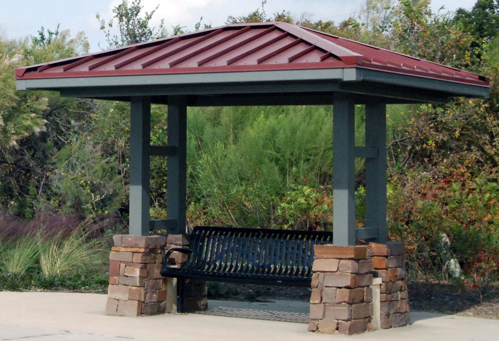 Bus Stop Shade Structures providing attractive and durable shade with